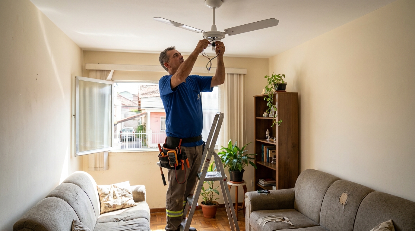 Montagem de Ventilador em Cotia‑SP